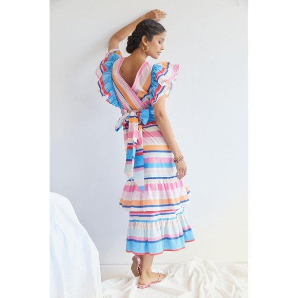 Anthropologie Plenty by Tracy Reese Ruffled Maxi Dress - Picture 2 of 11